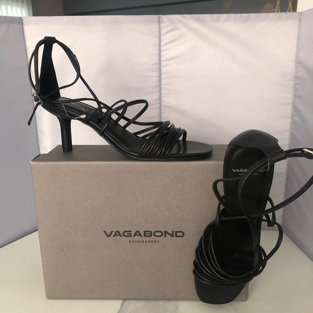 Black strappy sandals